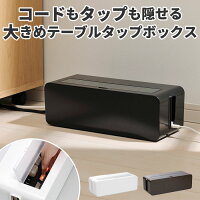 ケーブルボックス 大型 好評 イノマタ化学 テーブルタップボックス L ケーブル 収納 ケーブル収納 ボックス コードケース ACアダプタ 卓上 床置き おしゃれ シンプル 無地 白 ホワイト 黒 ブラック パソコン PCアクセサリー