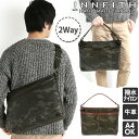 ショルダーバッグ メンズ A4 好評 大きめ 斜めがけ かっこいい 大容量 ブランド INNFITH インフィス CONVERTIBLE 55136 おしゃれ シンプル 迷彩 ナイロン 通勤 通学 旅行 ギフト プレゼント 入学 就職 新生活 誕生日 父の日