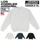 ロサンゼルスアパレル スウェット 好評 メンズ LOS ANGELES APPAREL トレーナー ブランド トップス 綿100% 無地 大きいサイズ おしゃれ 大きめ 14oz Heavy Fleece Crew HF07 LA APPAREL LA アパレル レディース