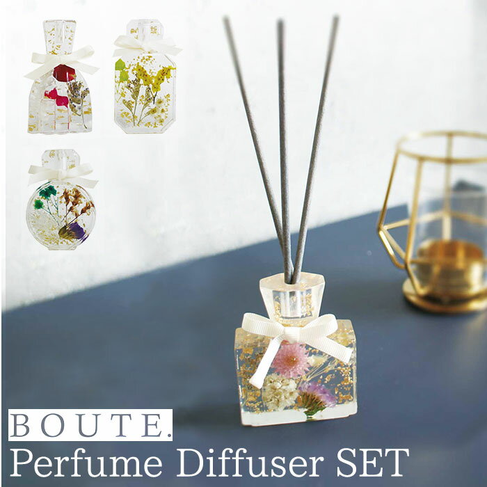 fBt[U[ KX{g D] [hfBt[U[ XeBbN A}fBt[U[  킢 GKg hCt[ {^jJ  BOUTE {Ee Perfume Diffuser Set pt[fBt[U[Zbg Square XNGA Floral Musk Octagon