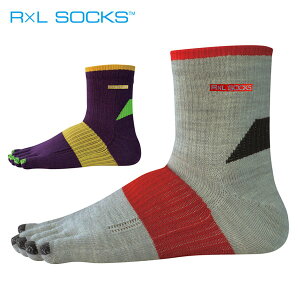 アールエルソックス 通販/正規品 レディース メンズ 立体 ショートソックス ランニング用 トレイル＆ウルトラ専用 SOCKS R×L おすすめ 送料無料 靴下 五本指 メリノウール マラソン用 5本指ソックス