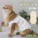 猫 術後服 好評 傷舐め防止 服 ねこ 手術後 エリザベスカラー の代用 洋服 ウェア 術後ウェア 皮膚保護 s m l xl サイズ つなぎ ロンパース かわいい 術後ウェア 猫用 ネコ ペット グッズ ペット用品