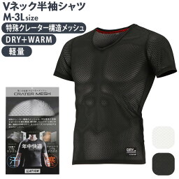 エーション アウトドア インナー メンズ インナー メンズ Vネック 半袖 好評 通勤 通学 屋外作業 メッシュインナー スポーツ アウトドア ランニング 登山 ベタつかない さらさら 夏 春夏 冬 秋冬 オールシーズン 吸水速乾 保温 インナーウェア インナーウエア ATION エーション クレーターメッシュ 8823 kajimeiku