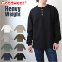 goodwear 長袖 tシャツ グッドウェア 2w75512 通販 メンズ シャツ Goodwear USA ロンt シャツ 袖リブヘンリーネックロンT トップス インナー アンダーウェア レディース ユニセック