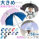 傘 キッズ 58cm 好評 58センチ 長傘 かさ 雨傘 アンブレラ 子供 子ども 女の子 女子 グラスファイバー 透明窓 窓付き 通学 登校 中学生 小学生 ...
