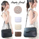 レガートラルゴ ショルダーバッグ LH-F3172 Legato Largo 好評 レディース ショルダーバック 斜めがけ 大人 小さめ おしゃれ かわいい 肩掛け シンプル きれいめ 上品 合皮 A5 メルティバッグ ウェーブデザイン レディースバッグ