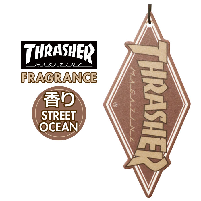 芳香剤 吊り下げ 好評 エアフレッシュナー ストリートオーシャン エアーフレッシュナー THRASHER スラッシャー ペーパーフレグランス ルームフレグランス フレグランス 吊り下げ式 消臭 車 車芳香剤 カーフレグランス 部屋 トイレ クローゼット おしゃれ