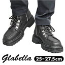 glabella グラベラ ブーツ 好評 マウンテンブーツ GLBB-278 ショートブーツ メンズ メンズブーツ ワークブーツ レースアップ 紐靴 サイドジッ...