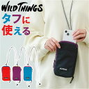 ワイルドシングス スマホショルダー ネックポーチメンズ 好評 ミニポーチ WILDTHINGS ワイルドシングス ポーチ 小物入れ メンズ レディース スマホ カード収納 マルチポーチ ファスナーポケット 首掛け 首かけ おしゃれ ストラップ付 ひも付き キャンプ 男女兼用 ファッション小物