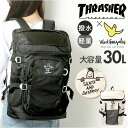 スラッシャー リュック THRASHER THR-298 好評 バックパック リュックサック バッグ ポリエステル 軽量 30l 30リットル レディース メンズ はっ水 撥水 通勤 通学 バック 鞄 おしゃれ オシャレ シンプル ブランド レディースバッグ