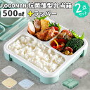 フードマン弁当箱 500ml 好評 FOODMAN ランチラッパー セット お弁当箱 一段 ランチボックス 1段 薄型弁当箱 縦にできる 小さめ 立てて運べる ...