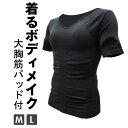 インナー メンズ 半袖 好評 インナーシャツ パット付半袖 トレーニングウェア 下着 Tシャツ 大胸筋 パッド パット シャツ トップス ボディメイク 見せるインナー 紳士下着 スポーツ おしゃれ かっこいい メンズアパレル
