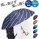長傘 65cm 16本骨 メンズ 好評 傘 かさ カサ 雨傘 アンブレラ メンズ傘 グラスファイバー骨 丈夫 風に強い 骨が多い カジュアル かっこいい 紳士 男性 ギフト 贈り物 雨の日 雨 通勤 通学 おしゃれ オシャレ