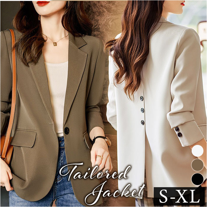 テーラードジャケット レディース 好評 ジャケット テーラード アウター オフィスカジュアル 大きいサイズ きれいめ 長袖 ゆったり 春 春秋 フォーマル カジュアル スーツジャケット 通勤 入学式 卒業式 入園式 卒園式 レディースファッション