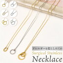 ネックレス サージカルステンレス ジュエリー 好評 槌目 きれいめ ステンレス アクセサリー シンプル 上品 おしゃれ かわいい レディース レディースアクセサ...