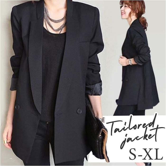 テーラードジャケット ロング レディース 好評 ジャケット テーラード アウター オフィスカジュアル 大きいサイズ きれいめ 長袖 体型カバー 春 春秋 フォーマル カジュアル 秋 冬 秋冬 通勤 入学式 卒業式 入園式 卒園式 レディースファッション