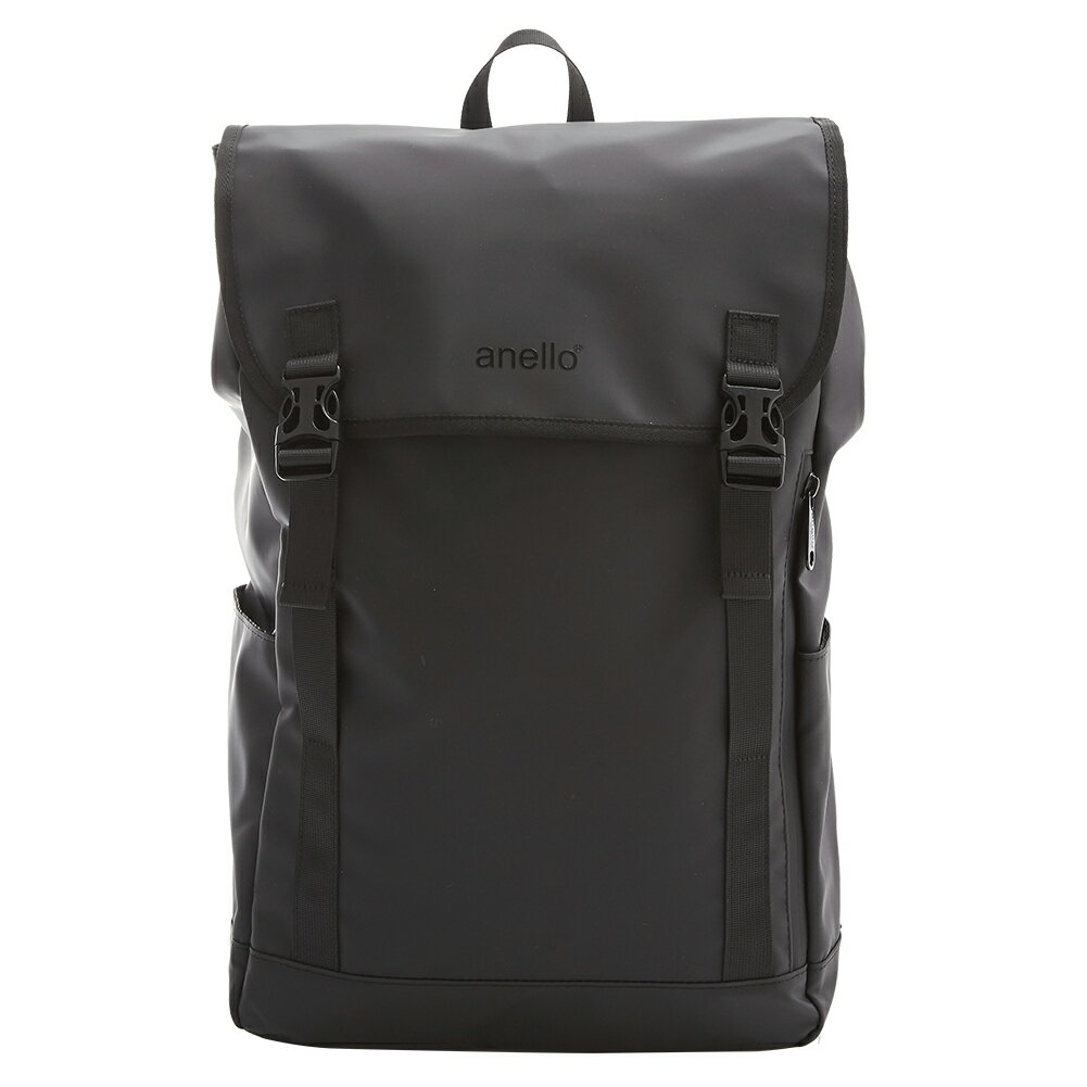 アネロ リュック 撥水 メンズ 好評 大容量 サイズ ブラック 黒 通学 通勤 ポリエステル おしゃれ 大きめ 大きい レディース 就職祝い 部活 仕事 ビジネス シンプル ブランド anello NESS フラップリュック