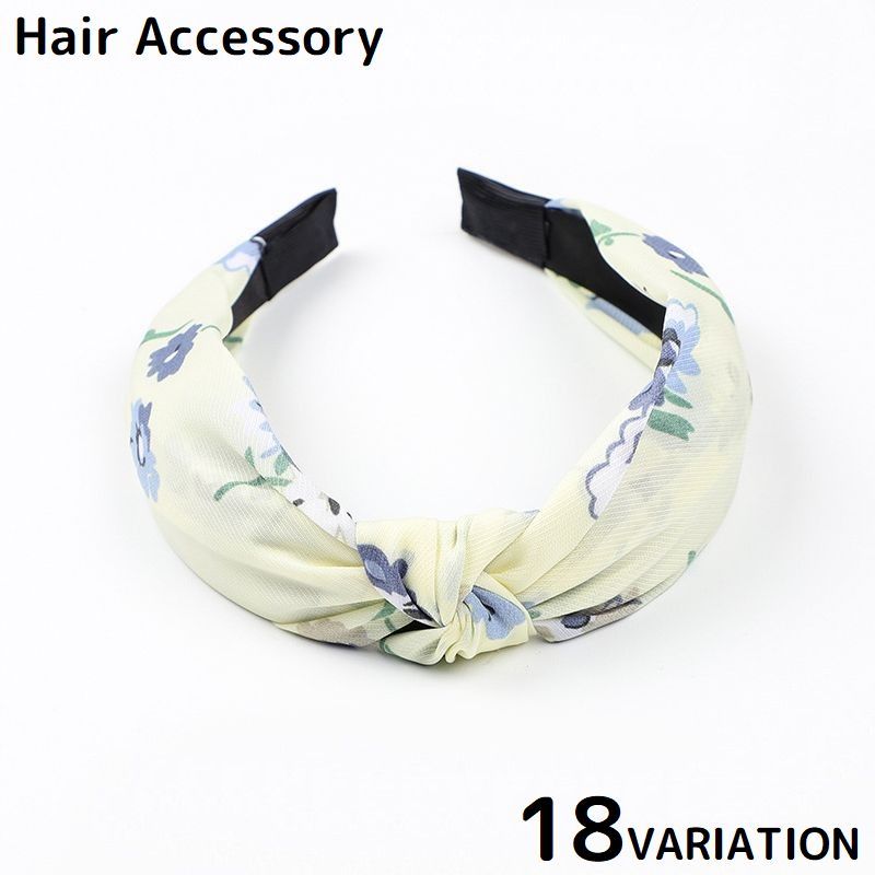 髮飾 - カチューシャ レディース ヘアアクセサリー 髪飾り 髪留め 布製 幅広 リボン プリント柄 洗顔 おしゃれ 可愛い ヘアアレンジ まとめ髪