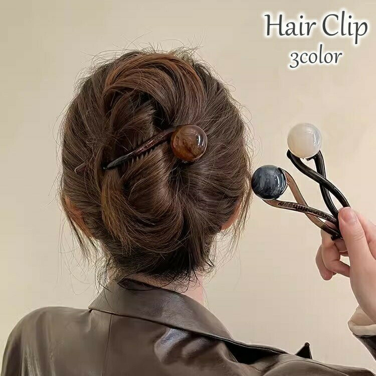 樂天商城 - ヘアクリップ バナナクリップ レディース 女性用 ヘアアクセサリー 髪飾り 髪留め パール調 可愛い おしゃれ ヘアアレンジ まとめ髪 普段使い 通勤 オフィス おでかけ