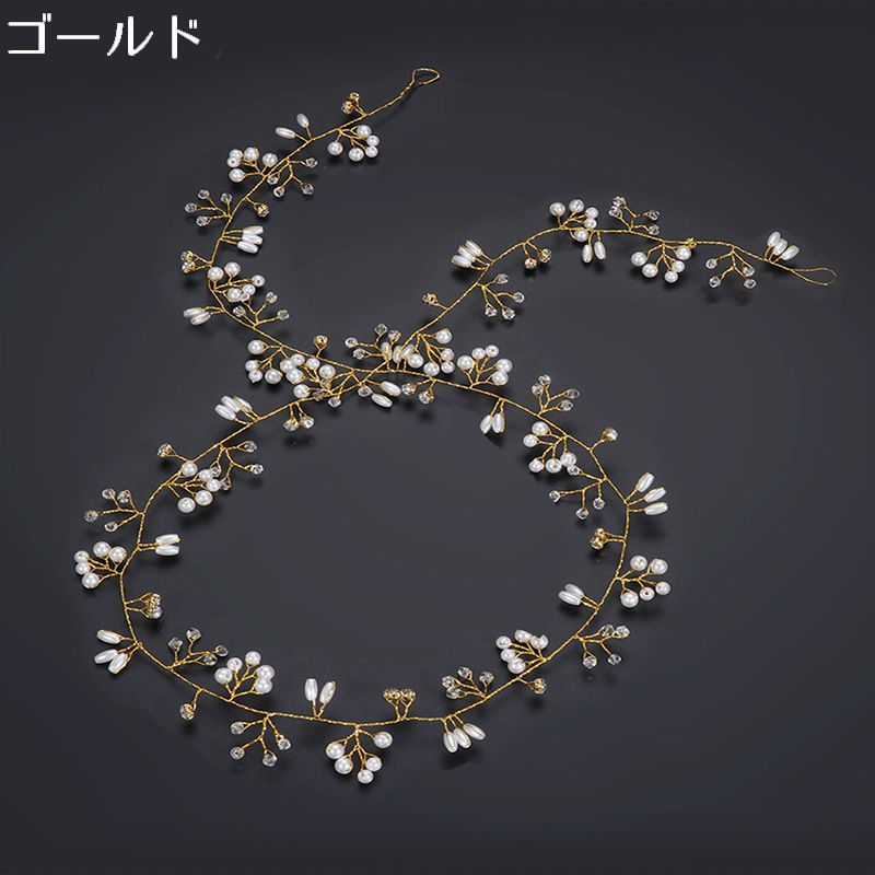 BACKYARD FAMILY ママタウンのヘッドドレス 花冠 レディース ヘアアクセサリー 髪飾り 花嫁 結婚式 二次会 ウェディング ブライダル パーティー フォーマル｜アングル3