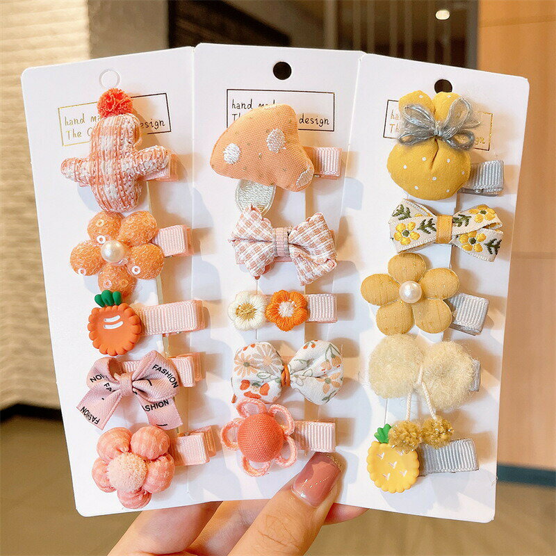ヘアクリップ 5点セット キッズ 子供用 女の子 ヘアアクセサリー 髪留め 髪飾り ヘ...