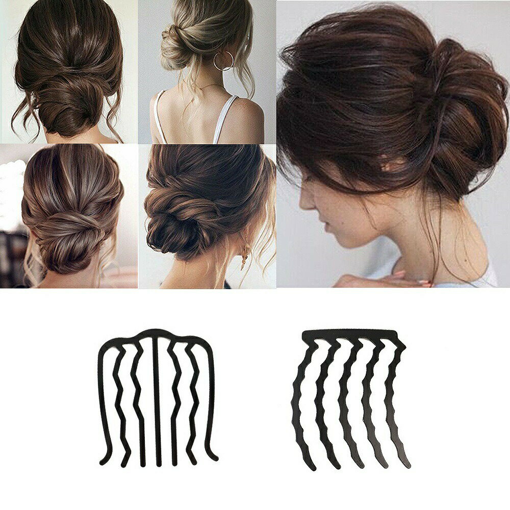 ヘアコーム Uピン レディース ヘアアクセサリー 単品 夜会巻き まとめ髪 簡単ヘア...