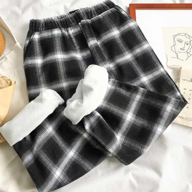 ロングパンツ ワイドパンツ 裏起毛 裏ボア 大きいサイズ レディース 女性 婦人 ボトムス あったか 防寒 長ズボン ウエストゴム ゆったり ラフ チェック 格子柄 カジュアル 着回し ヘビロテ かわいい おしゃれ 暖かい ふわふわ 秋 冬 黒 白 backyard-10387045 BACKYARD FAMILY ママタウン サンプル画像2