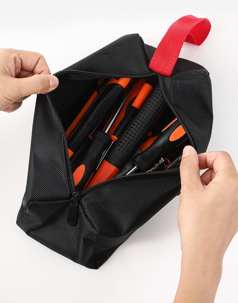 ツールバッグ 厚手 撥水 道具袋 工具ポーチ 工具入れ 工具バッグ パーツケース ペ...