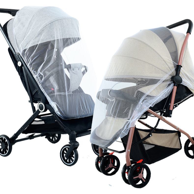 ベビーカー用虫よけネット ベビーカー用蚊帳 赤ちゃん 折りたたみ式 メッシュ ベビーカー用カバー モスキートネット 防虫 蚊よけ 3
