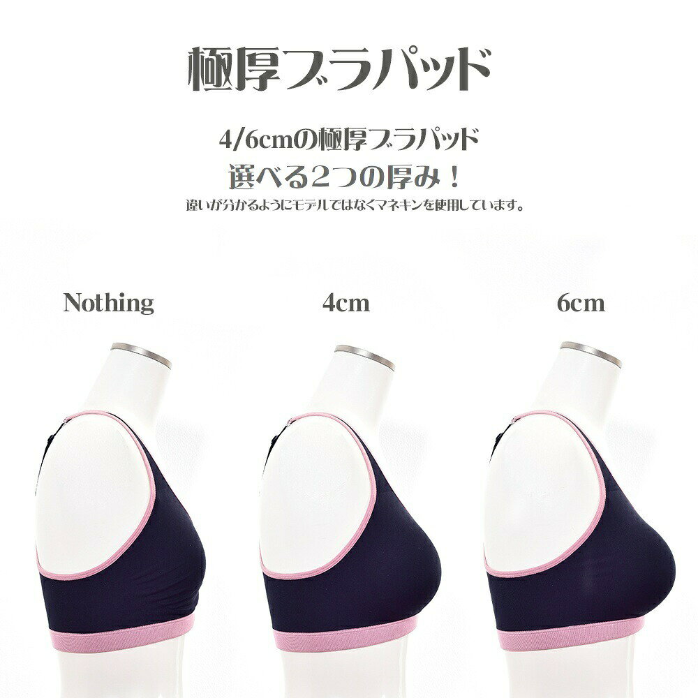 ブラパッド ブラジャーパッド 胸パッド 極厚 厚手 厚み4cm 厚み6cm インナー 下着 ...