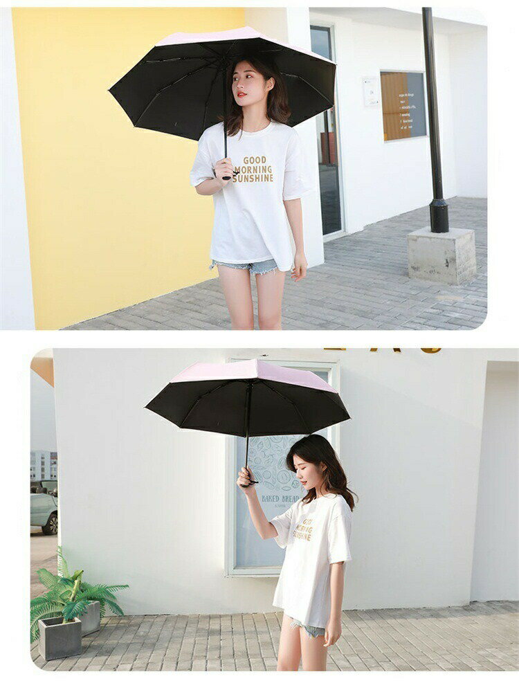 乐天商城 - 折り畳み傘 男女兼用 レディース メンズ 晴雨兼用 日傘 UVカット ワンタッチ コンパクト 無地 通勤 通学 お出かけ