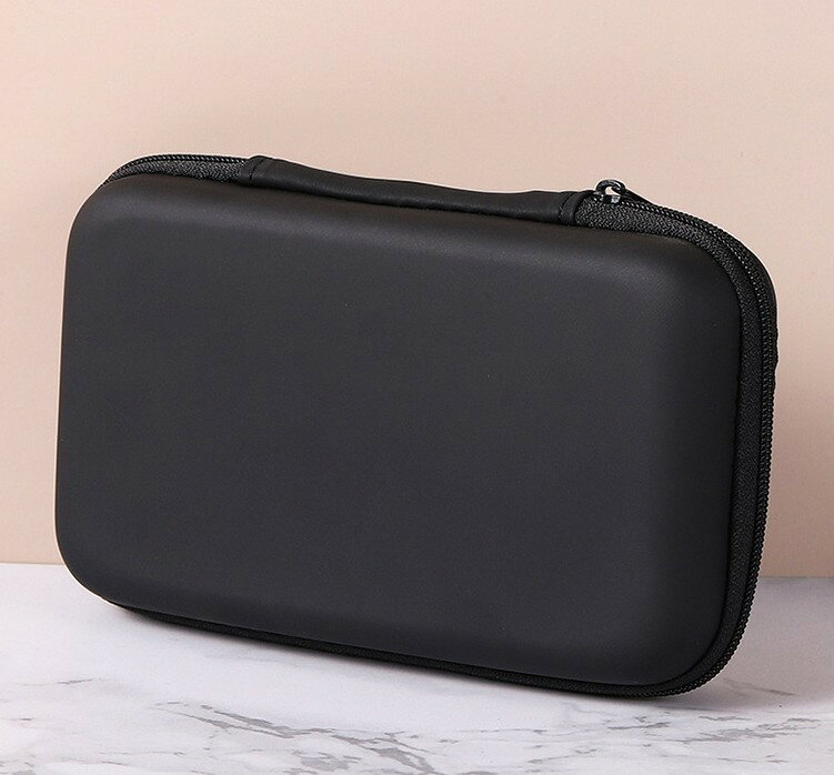 ガジェットポーチ ガジェットケース モバイル収納 小物入れ イヤホンケース 充電ケーブル コード ラウンドファスナー 持ち運び ポータブル 旅行 整理 トラベルポーチ シンプル ハードケース ブラック 黒 backyard-10408970 BACKYARD FAMILY ママタウン サンプル画像2