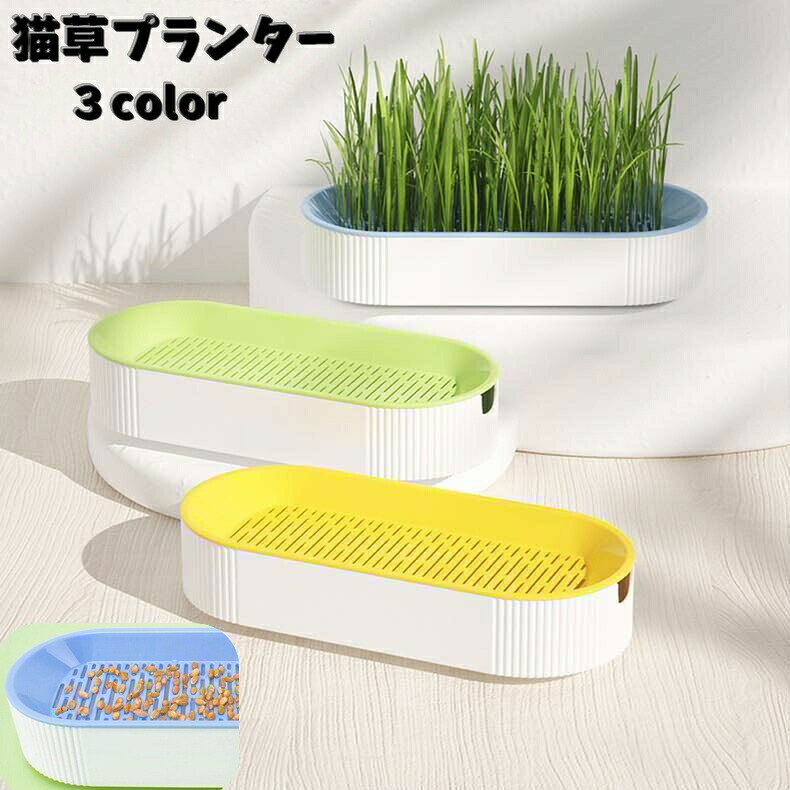 猫草用プランター 水耕栽培 ペット用品 猫 犬 屋内用 室内 栽培 猫草 葉っぱ 毛玉 胃 ストレス軽減 便秘 ねこ草