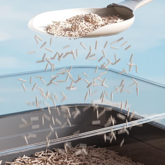 BACKYARD FAMILY ママタウンの猫用トイレスコップ 猫砂スコップ 猫砂シャベル サンドスコップ ペット用品 ネコ キャット トイレ掃除 砂取り 軽量 シンプル｜アングル3