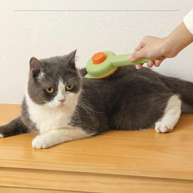 スリッカーブラシ ペット用品 猫用 犬用 グルーミングブラシ ペットブラシ ネコ ピ...