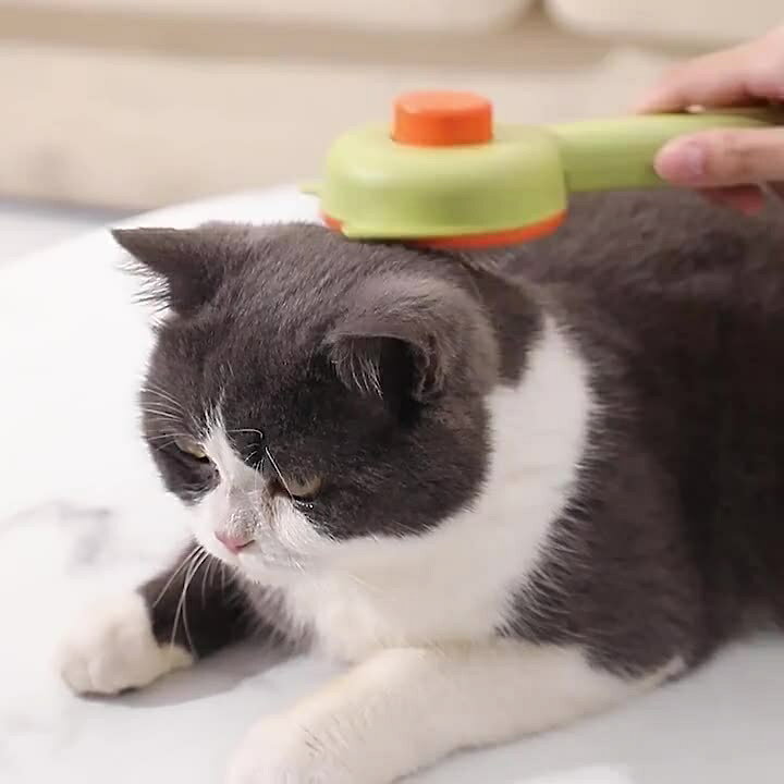 スリッカーブラシ ペット用品 猫用 犬用 グルーミングブラシ ペットブラシ ネコ ピ...