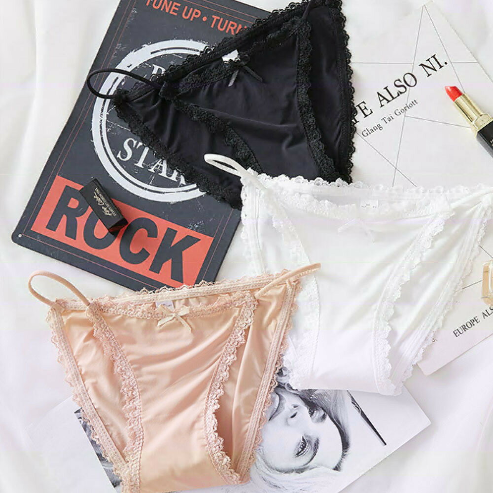 Shorts - レディースショーツ 紐パン ショーツ ローライズ レース ゴムタイプ シンプル セクシー 可愛い かわいい 単品 パンツ パンティー ローウエスト カラバリ豊富 インナー サイドライン 女性下着 ランジェリー 単色 ソリッドカラー 女性用 婦人用