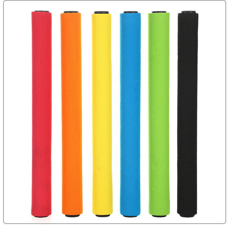 BACKYARD FAMILY ママタウンのリレーバトン ステンレス スポンジ 陸上競技 備品 滑りにくい 滑り止め 柔らかい やわらかい スポーツ 学校 体育 イベント レクリエーション｜アングル3