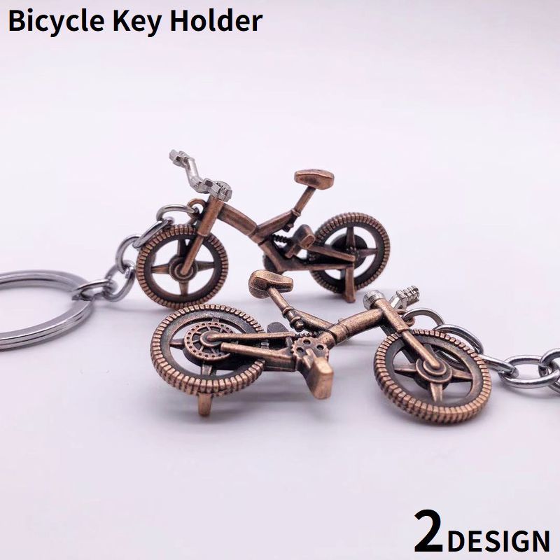 Other - キーホルダー キーリング バッグチャーム メタル 自転車 クロスバイク ユニーク おしゃれ プレゼント ギフト 景品 ブロンズカラー
