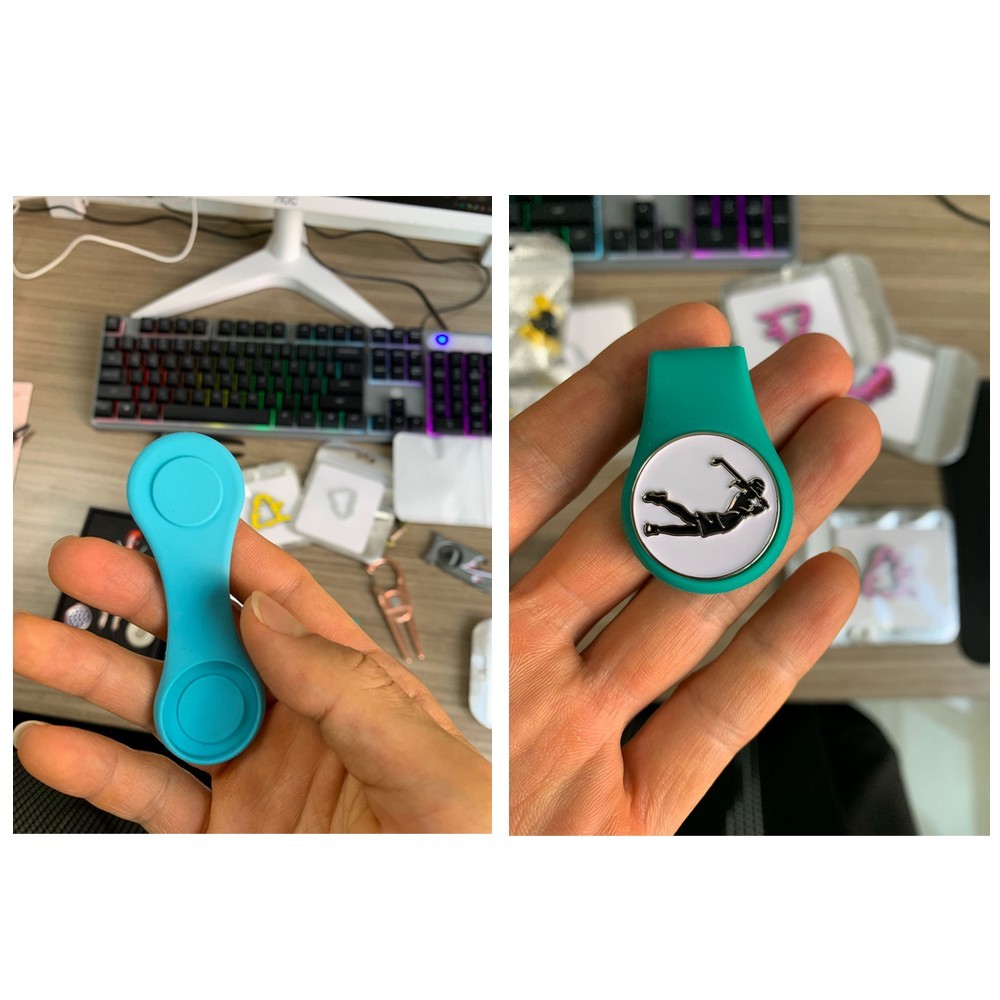 ハットクリップ ゴルフマーカー用 グリーンマーカー マグネット 磁石 磁気 キャッ...