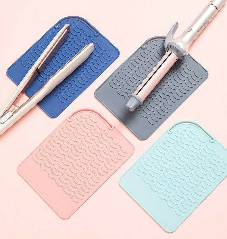 ヘアアイロンマット カバー 2in1 2WAY シリコン 耐熱 収納ケース 収納ポーチ 焦げ...