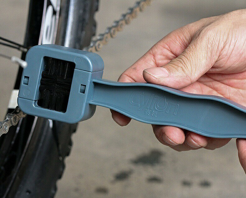 チェーンブラシ 自転車用 クリーニングブラシ 四面 汚れ落とし ハンドブラシ サビ...