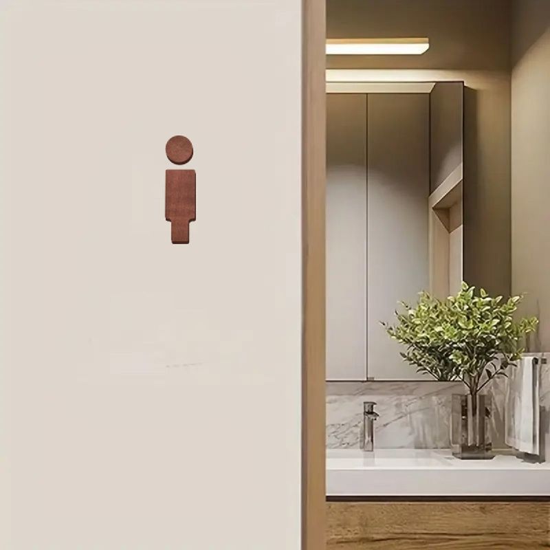 トイレサインプレート トイレプレート トイレマーク サインボード ドアプレート 男女 レディース メンズ マーク シール 軽量 シンプル backyard-10417780 BACKYARD FAMILY ママタウン サンプル画像3