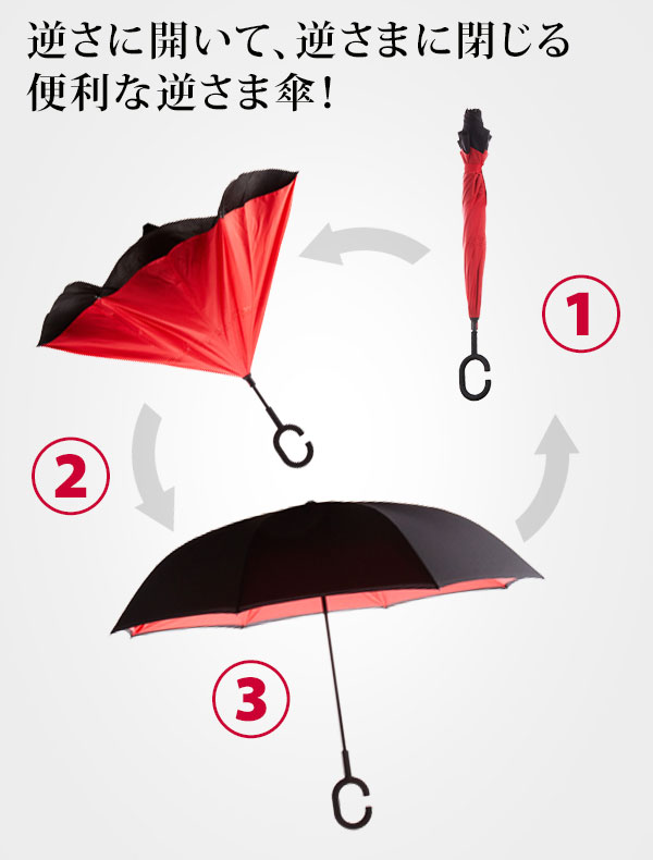 逆さ傘 逆さま傘 通勤 通学 通販 さかさ傘 レディース メンズ 傘 かさ 長傘 雨傘 さかさま 反対傘 逆折式 車 バス 電車 濡れない 濡らさない 自立式 逆さに開く C型持ち手 ハンズフリー おしゃれ ボーダー チェック 青空 花柄 リーフ 父の日 ギフト