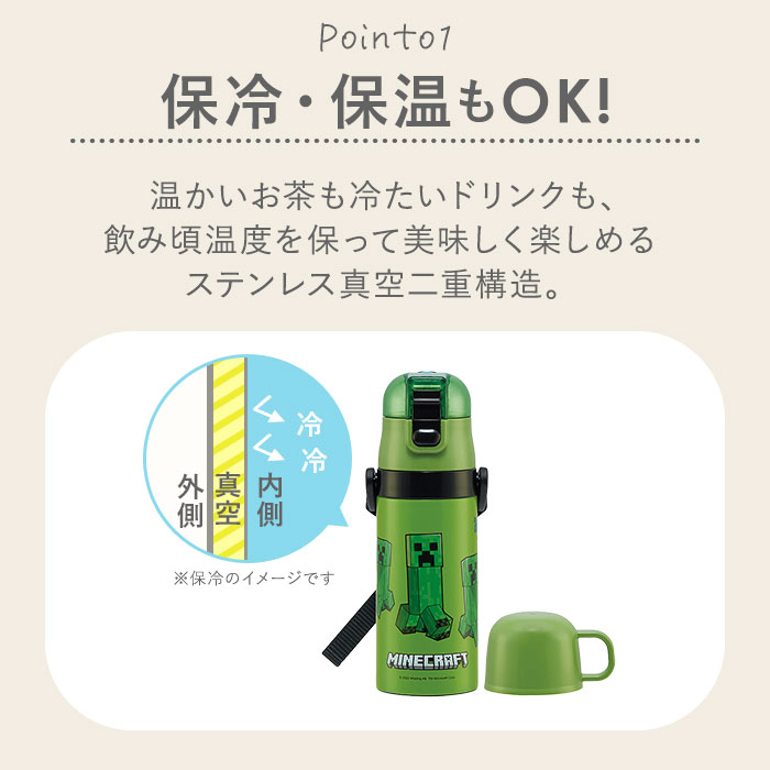 スケーター 水筒 キッズ コップ 直飲み 350ml 通販 ステンレスボトル 保冷 保温 ステンレス 子供 こども 子供用 保育園 幼稚園 女の子 男の子 かわいい キャラクター ロック機能付き 肩掛け ショルダー 肩紐 斜めがけ 遠足 運動会 お弁当 ランチ 水分補給 コップ飲み350ml backyard-10027511 BACKYARD FAMILY ママタウン サンプル画像3