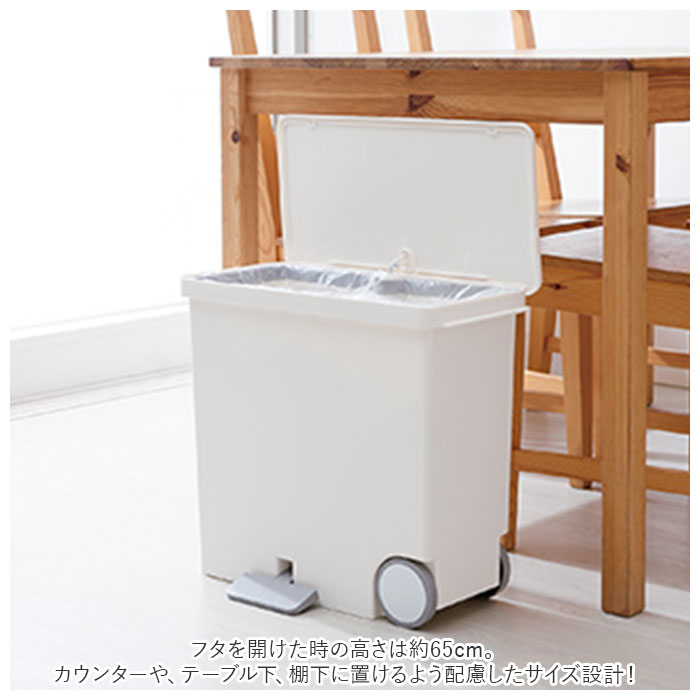 キッチン ゴミ箱 ペダル 25L 通販 ごみ箱 スリム 分別 ペダル式ゴミ箱 低く開く ダストボックス 横型 ヨコ型 おしゃれ 蓋つき ふた付き 分別ゴミ箱 分別ごみ箱 ライクイット like-it ora25 オルア25 LBD-11 キッチン用ごみ箱 プラスチック製 分別用 インテリア backyard-10028096 BACKYARD FAMILY ママタウン サンプル画像3