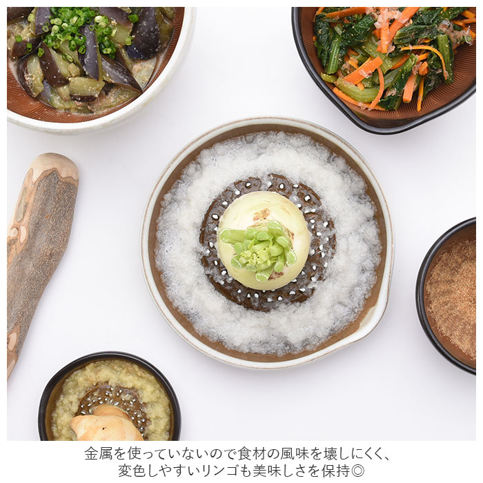 もとしげ おろし器 中 通販 おろしき わさびおろし 器 すりおろし 陶器 薬味おろし やくみおろし 石見焼 にんじん 長芋 しょうが 離乳食 日本製 キッチン 調理器具 backyard-10029787 BACKYARD FAMILY ママタウン サンプル画像3