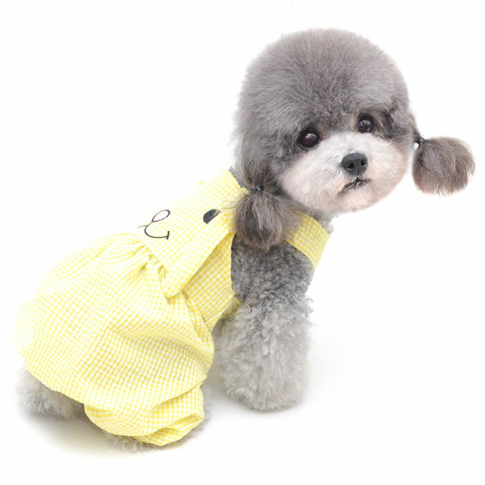 ペット 服 かわいい オーバーオール 通販 犬 服 犬服 いぬ 犬の服 ルームウェア ペット服 刺繍 袖なし ノースリーブ イヌ カジュアル 春 夏