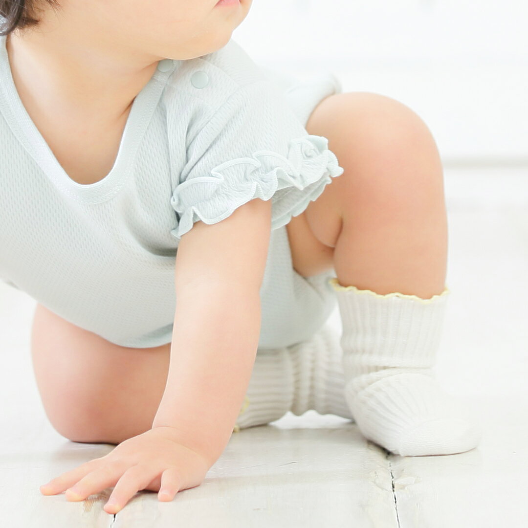 ベビー 靴下 滑り止め 通販 赤ちゃん ソックス くつ下 無地 キッズ 9-12 女の子 女児 日本製 フォーマル 9-12cm リブ編み メロウ フリル 入園式 卒園式 入学式 結婚式 発表会 子供服 子ども服 ベビー服 キッズファッション ベビーファッション backyard-10343823 BACKYARD FAMILY ママタウン サンプル画像2