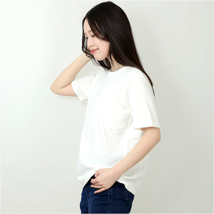 PAGE ONE ページワン 半袖 Tシャツ レディース 通販 半袖Tシャツ 半袖tシャツ tシャツ カットソー ブラウス プリント 着回し 重ね着 コットン 大人 グロリア GLORIA カジュアル 旅行 トラベル アウトドア トップス ファッション backyard-10350001 BACKYARD FAMILY ママタウン サンプル画像3
